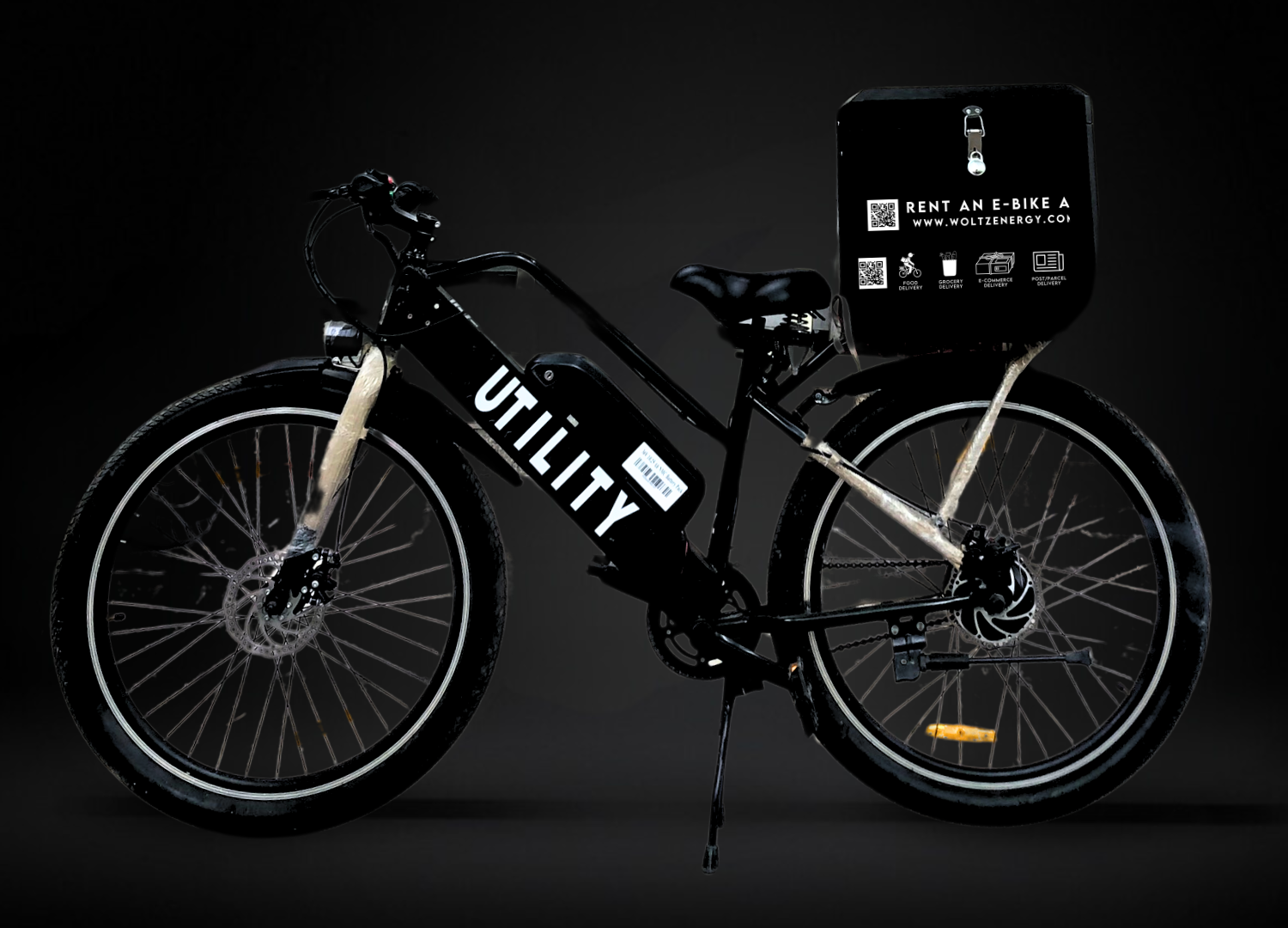 Electric Bike with delivery box